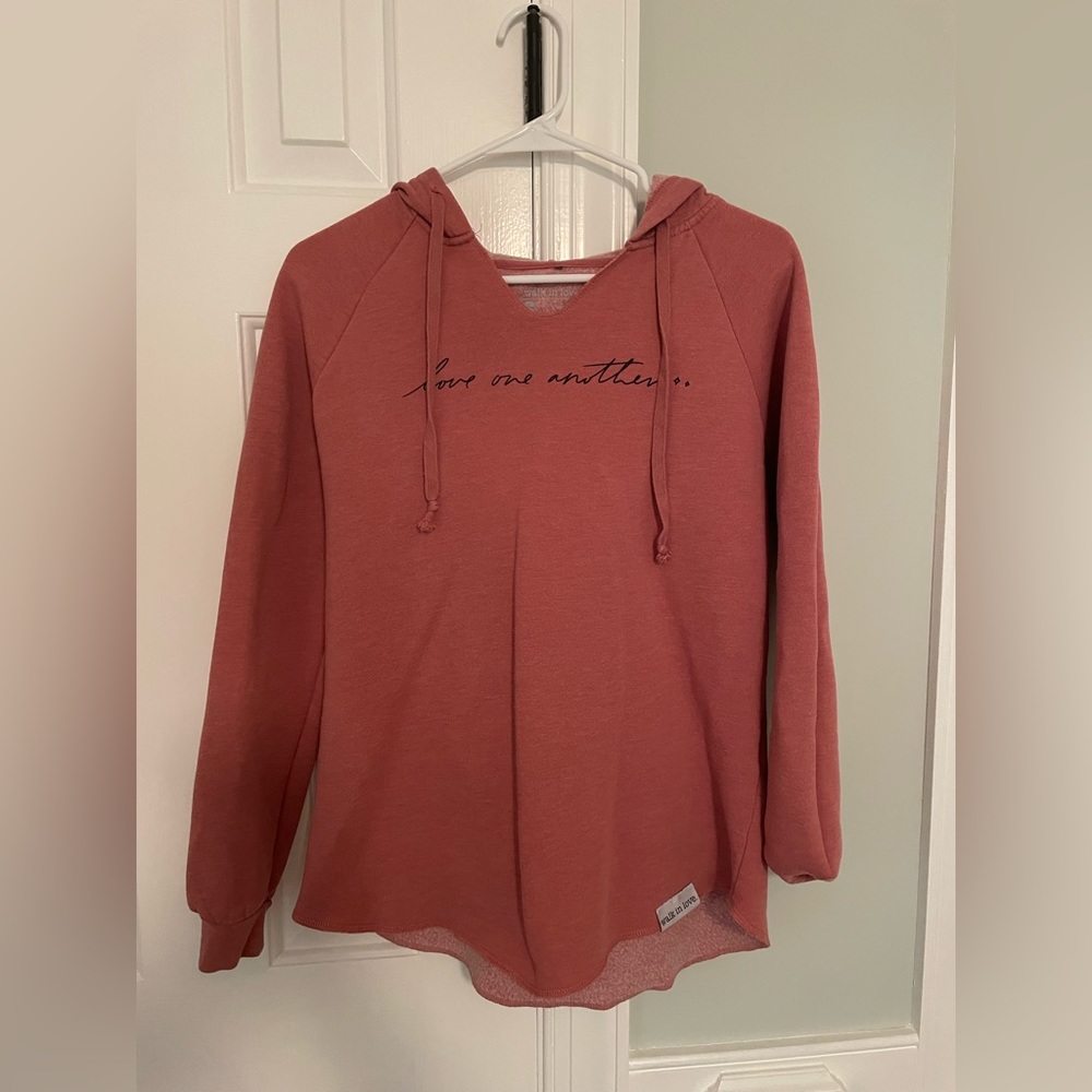 Walk in Love hoodie sweatshirt. Size small.